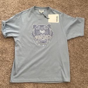 KENZO - Limited Editing Arctic Blue Tiger Embroidered T-shirt